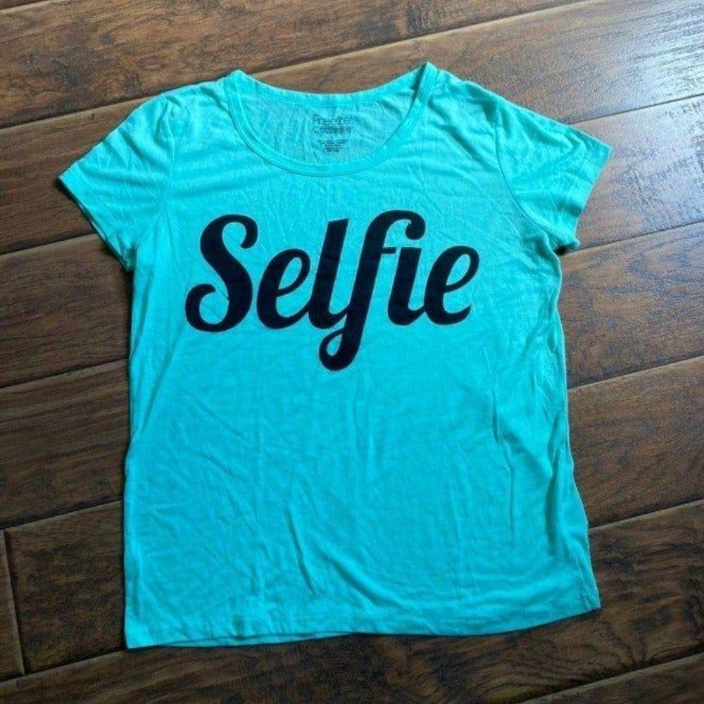 Juniors Selfie Short Sleeve T-Shirt
